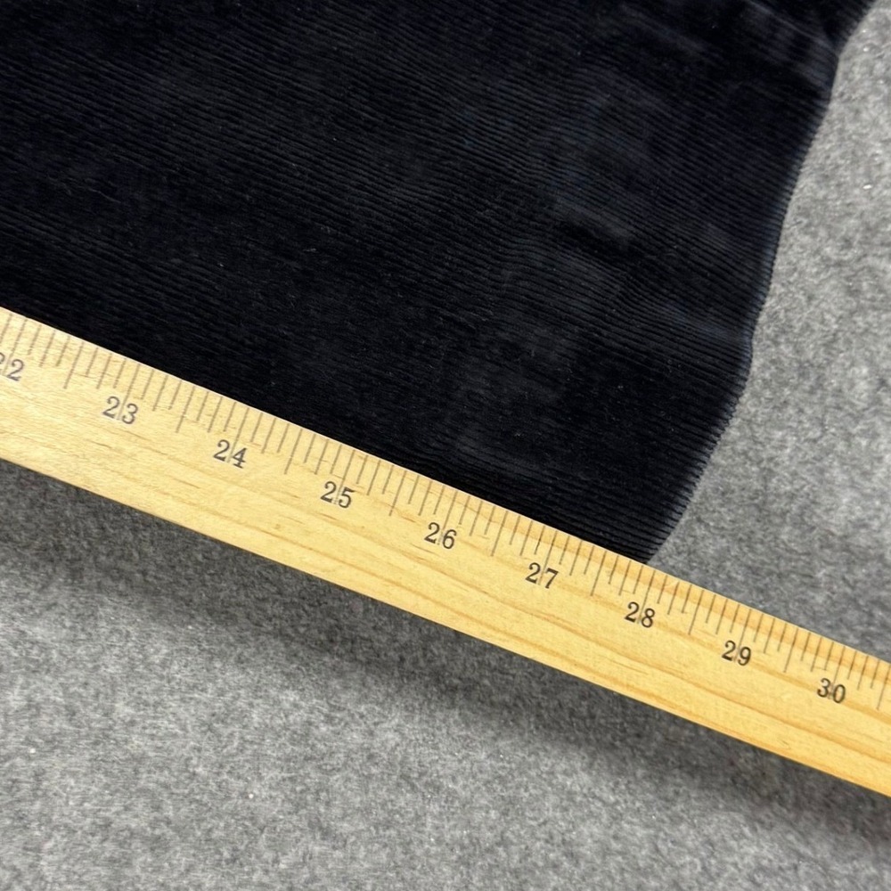 Prana Corduroy Pants Womens 2 Black Straight Leg Patch Pocket Outdoor Casual - Picture 8 of 10